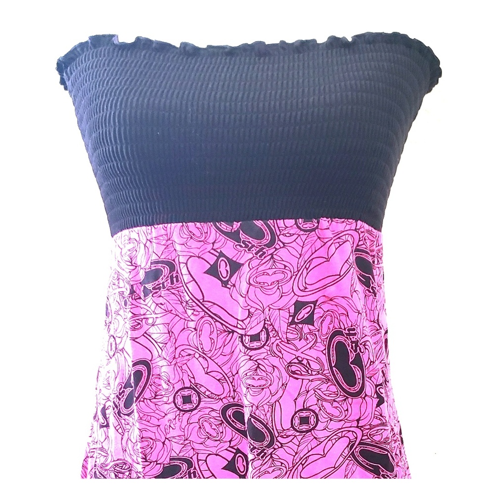 Roxy strapless knit dress, size large.